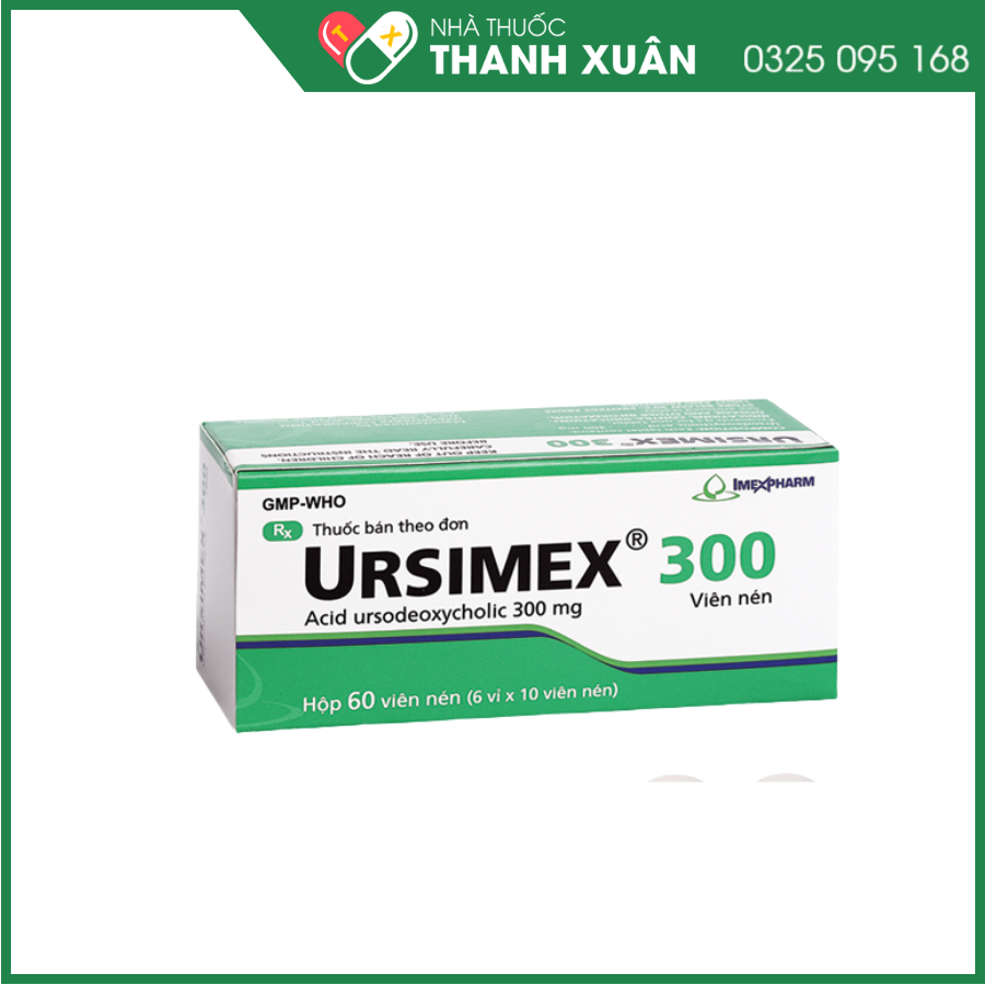 Ursimex 300 điều trị xơ gan mật tiên phát, hòa tan sỏi mật giàu cholesterol